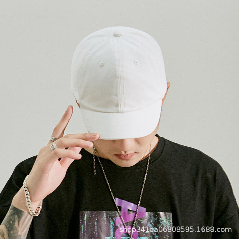 Wholesale Short Brim Retro Solid Color Baseball Cap Soft Top Cap